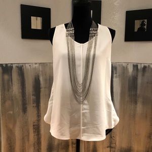 Cabi Layered Two Tone Sleeveless Top Size S